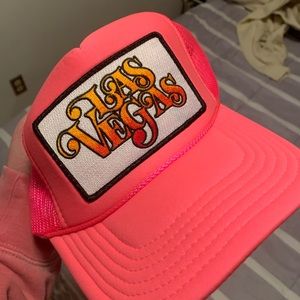 AVIATOR NATION NEON PINK LAS VEGAS TRUCKER HAT OS BTS